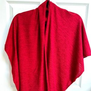 This item is sold. TWO - CLOZ Infinity Hood Scarfwrap. One red, one blue